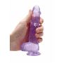 Mały fioletowy penis dildo z przyssawką 17 cm - 8