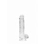 Przezroczysty mały penis dildo z przyssawką 17 cm - 2