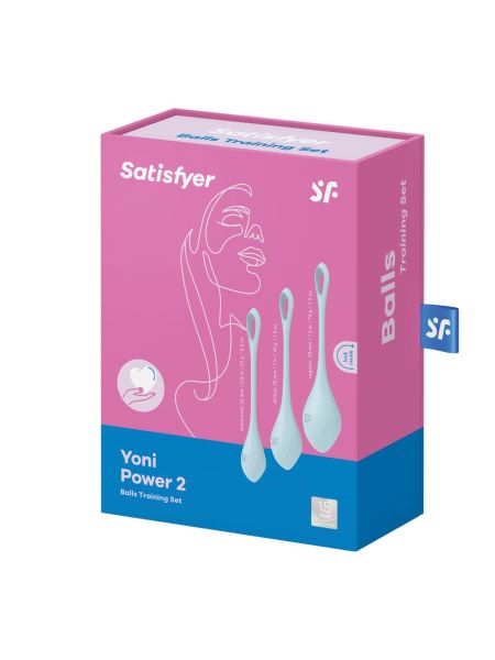 Kulki gejszy progresywne Satisfyer Yoni Power 2 niebieskie