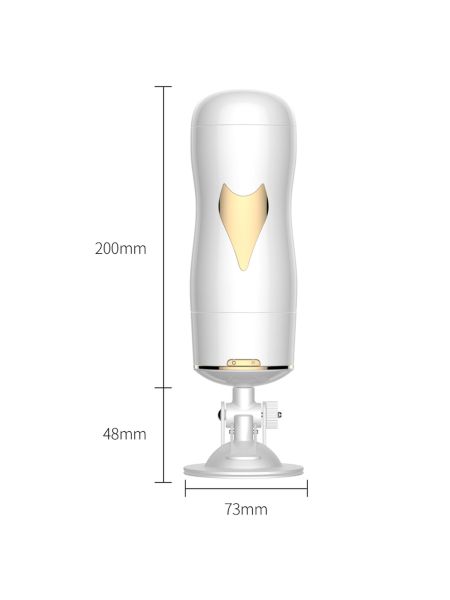 Masturbator automatyczny pochwa i usta biały - 3