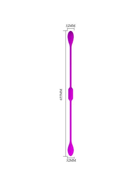 Podwójny wibrator analny waginalny 12 trybów 65cm - 6