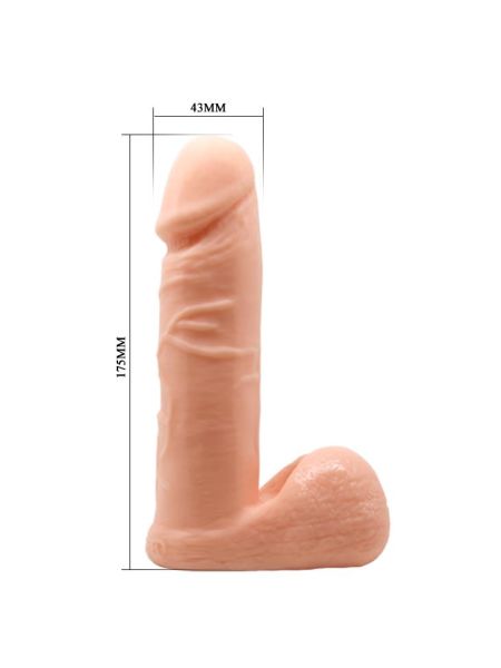 Uprząż lesbijska dildo penis członek strapon 17cm - 7