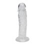 Dildo przezroczyste silikonowe z przyssawką 19,3cm - 2