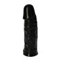 Dildo małe czarne gumowe żylaste z przyssawką 13cm - 4