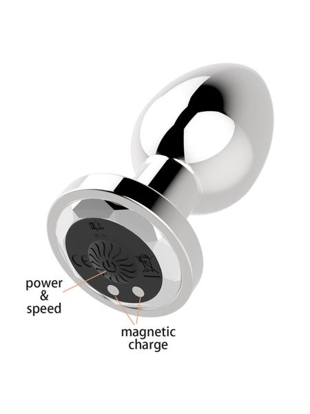 Korek analny plug stal metal pilot 8cm 10 trybów - 4