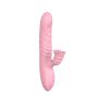 Wibrator posuwisty z sex masażerem 20 trybów 23cm cielisty - 11