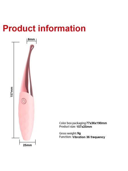Wibrator stymulator masażer łechtaczki 36 trybów 15 cm - 5