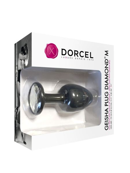 Plug ozdobny analny DORCEL Geisha Diamond M 8cm - 4