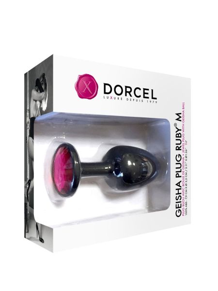 Korek analny z kryształem DORCEL Geisha Plug M 8cm - 5