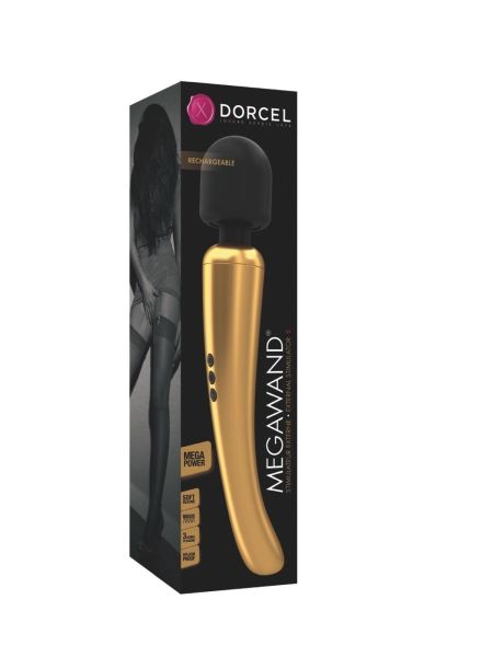 Stymulator łechtaczki DORCEL Megawand 20 trybów złoty