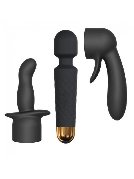 Masażer + nakładki DORCEL Kit Wanderful 20 trybów