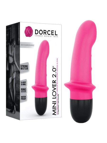 Wibrator podręczny DORCEL Mini Lover 10trybów 16cm różowy - 4