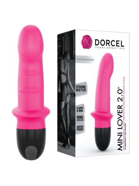 Wibrator podręczny DORCEL Mini Lover 10trybów 16cm różowy