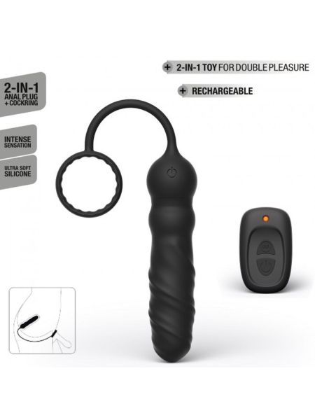 Korek analny ring na penisa DORCEL Deep Seeker 16 trybów - 2