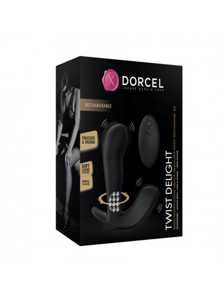 Korek analny rotacja DORCEL Twist Delight 10 trybów 11cm - 14