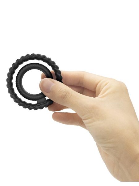 Pierścień na penisa jądra podwójny DORCEL Dual Ring - 5