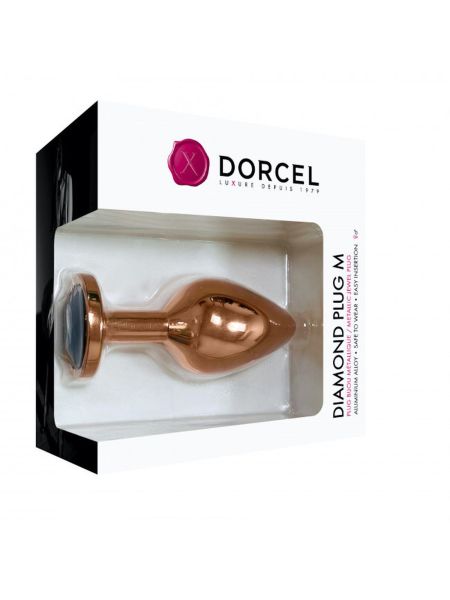 Ozdobny korek analny metal DORCEL Diamond Plug 8cm - 4