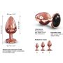 Ozdobny korek analny metal DORCEL Diamond Plug 9cm - 7