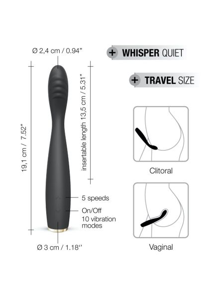 Wibrator do punktu G DORCEL G-Slim 19cm 10 trybów - 10