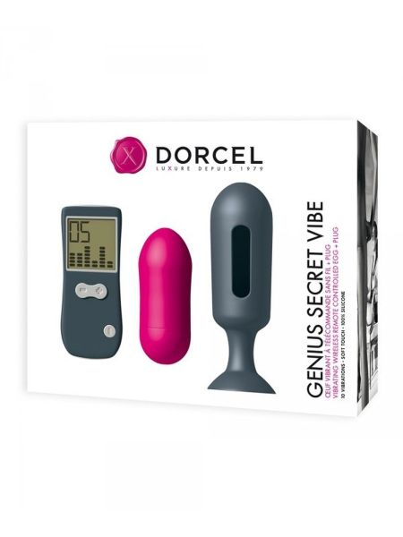 Jajeczko korek analny DORCEL Genius Secret Vibe 2w1 - 2