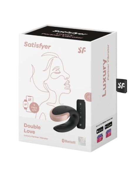 Wibrator dla par aplikacja Satisfyer Double Love czarny - 5