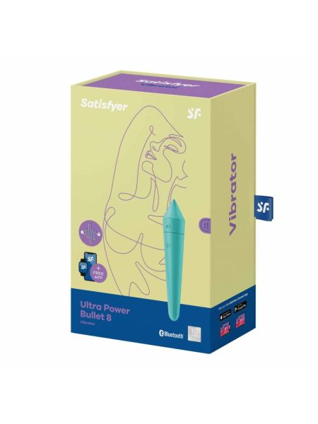 Masażer wibrator Satisfyer Ultra Power Bullet 8 turkusowy - 6