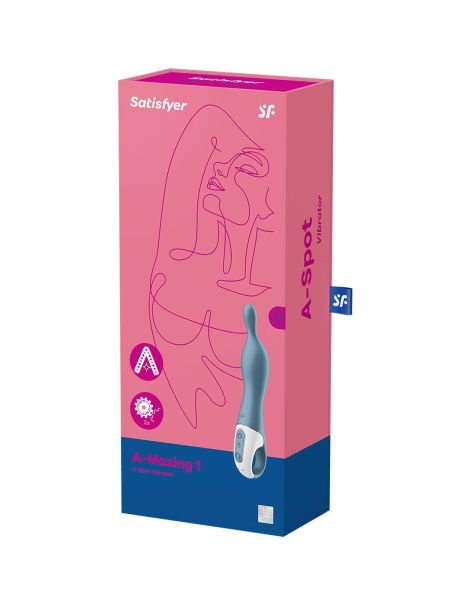 Wibrator do punktu A Satisfyer A-Mazing 1 12 trybów 21cm niebieski