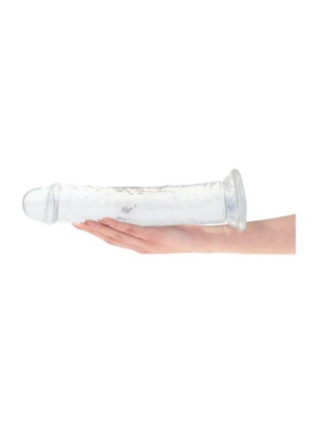 Ogromne penis dildo przezroczyste z przyssawką 32 cm - 4