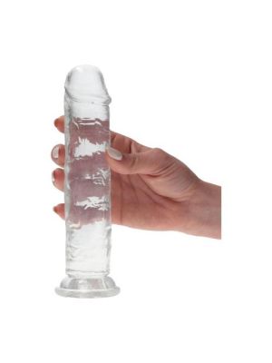 Dildo przezroczyste żylaste z przyssawką 18,5 cm - image 2