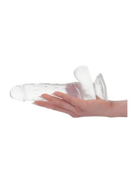 Dildo silikonowe grube z mocną przyssawką 19,5 cm - 3