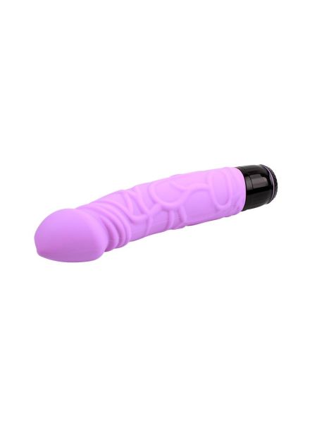 Wibrator realistyczny penis członek 19cm 7 trybów Fiolet - 5