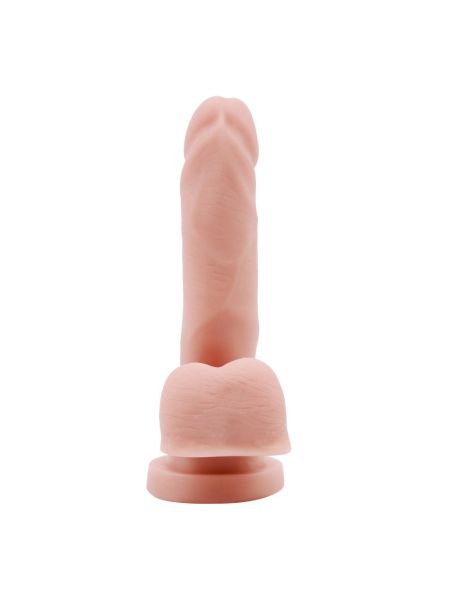 Dildo wyginane realistyczne jądra przyssawka 15cm - 4