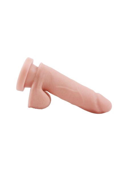 Dildo wyginane realistyczne jądra przyssawka 15cm - 5