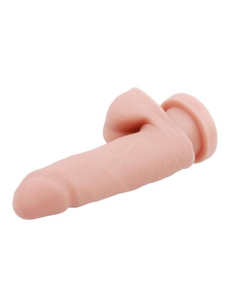 Dildo wyginane realistyczne jądra przyssawka 15cm - 6