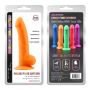 Dildo realistyczne penis naturalne przyssawka 21cm Pomarańczowe - 3