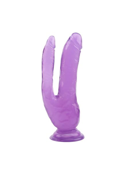 Dildo podwójna penetracja 2 końcówki penis 20cm - 2