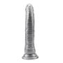 Dildo naturalne realistyczny penis przyssawka 21cm Srebrne - 5