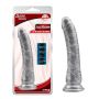 Dildo naturalne realistyczny penis przyssawka 21cm Srebrne - 2