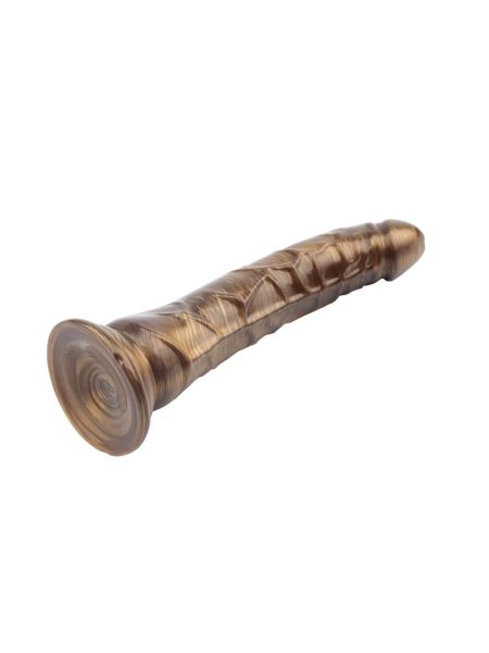 Dildo naturalne realistyczny penis przyssawka 21cm Złote - 5