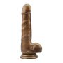 Dildo realistyczne jak penis przyssawka jądra 19cm Złote - 3