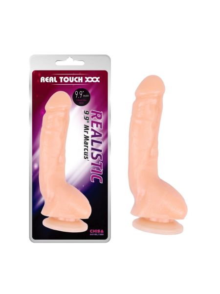 Realistyczne dildo penis członek z przyssawką 23cm