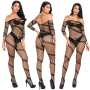 Bodystocking z dziurą w kroku z siateczki S/L - 2