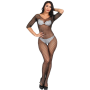 Bodystocking z kuszącą dziurką rozciągliwe S/L - 6