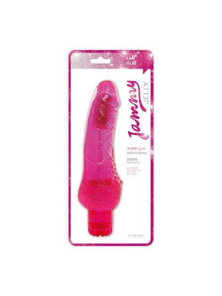 Wibrator penis naturalny realistyczny z brokatem - 2