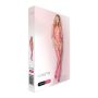 Erotyczny bodystocking siatka otwarty biust krok - 6