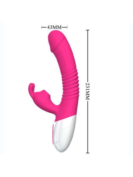 Wielofunkcyjny wibrator króliczek ssący łechtaczkę ogrzewany - 2
