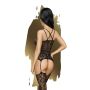 Eleganckie bodystocking pończochy seksikoronka XL - 3