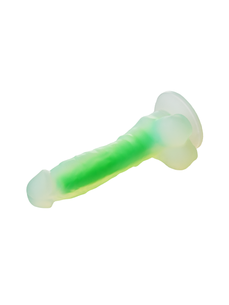 Świecące w ciemności dildo penis sex członek 17cm - 10