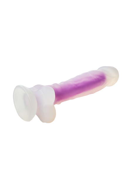 Świecące w ciemności dildo penis sex członek 19cm - 12