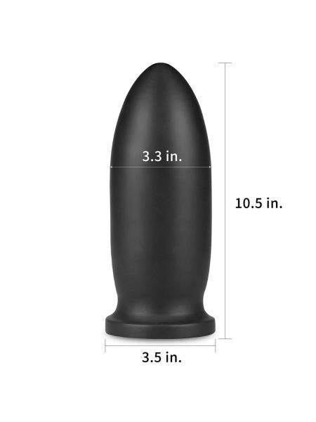 Mega gruby korek analny z przyssawką 23 cm - 5